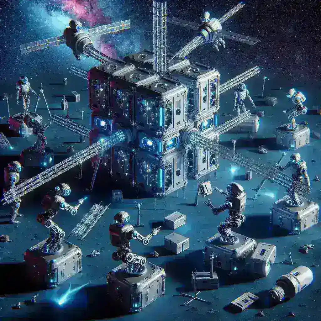 AI Robotics Creating Modular Space Stations with Self-Healing Structures